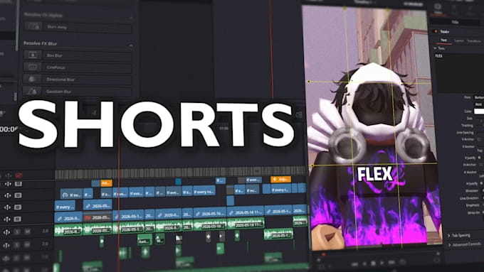 edit shorts for your roblox channel