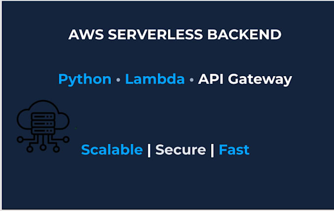 build AWS serverless backend apis using python, lambda and API gateway