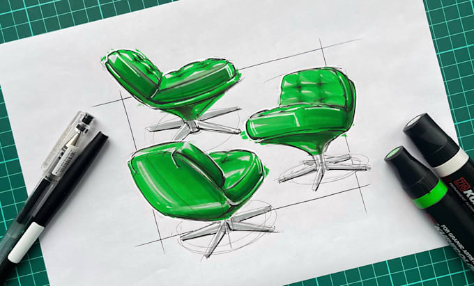 draw freehand product sketches for your presentations