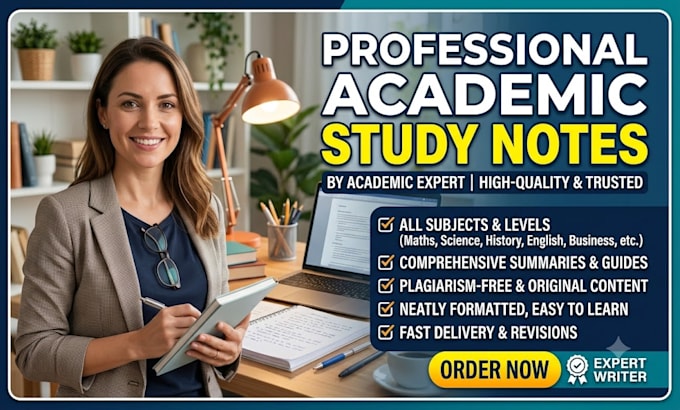 create high quality study notes and educational materials