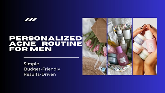 create acne fighting skincare routine for men using budget