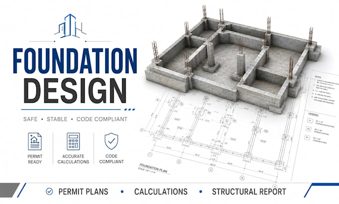 do foundation design and structural calculations for permit