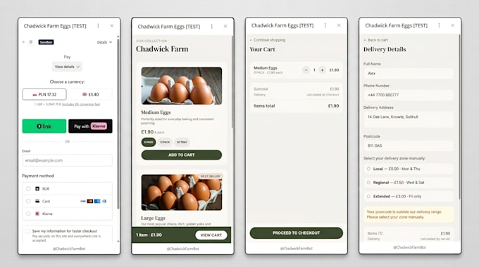 create a telegram mini app shop with stripe, web admin