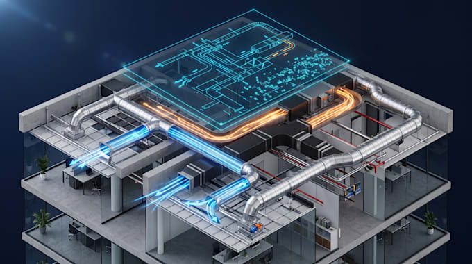 hvac design, engineering, load calculation, duct design and plans