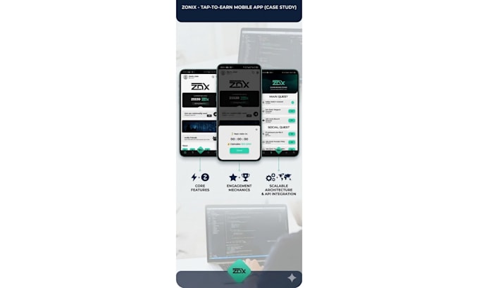 develop a professional react native mobile app for android and ios