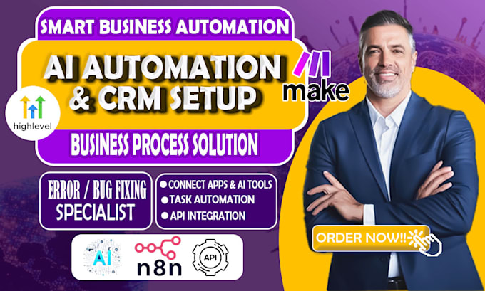 fix make com automation, API integrations, make com, gohighlevel CRM expert