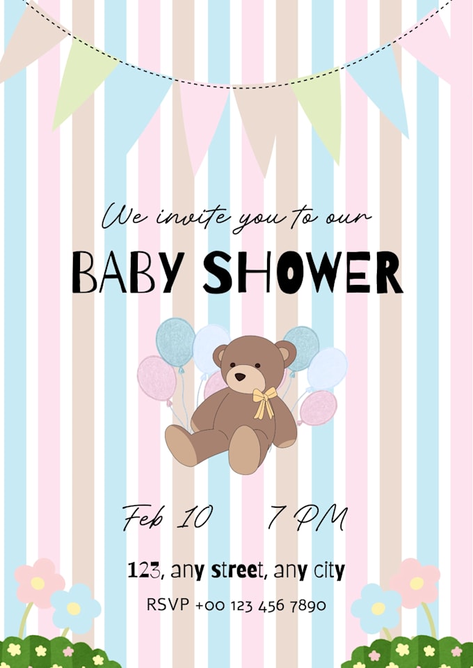 design unique flyers and invitations for your events