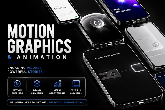 create high quality professional and custom motion graphics