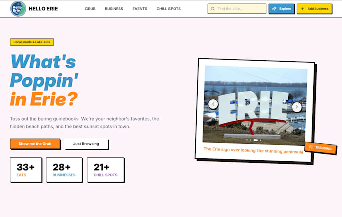 build you a custom website for your business or product
