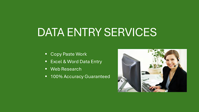 do professional data entry , copy paste work , and web research