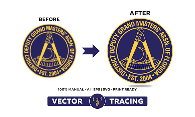 manually vector trace your logo or image quickly