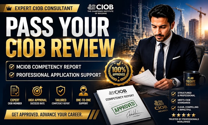 write and review your ciob mciob competency report and professional review
