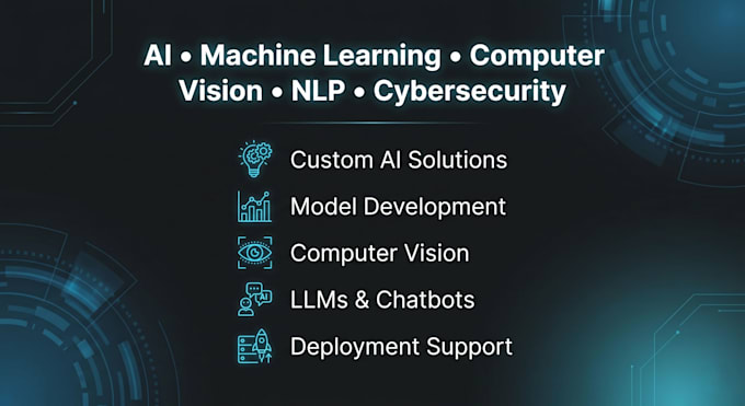build ai, ml, cybersecurity, CV, nlp and python projects