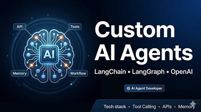 build ai agent, chatbot using langchain, langgraph, openai