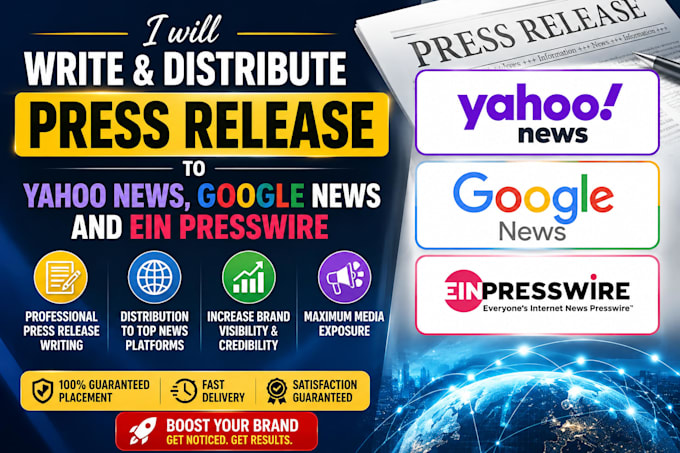 write and distribute a powerful press release to top media outlets
