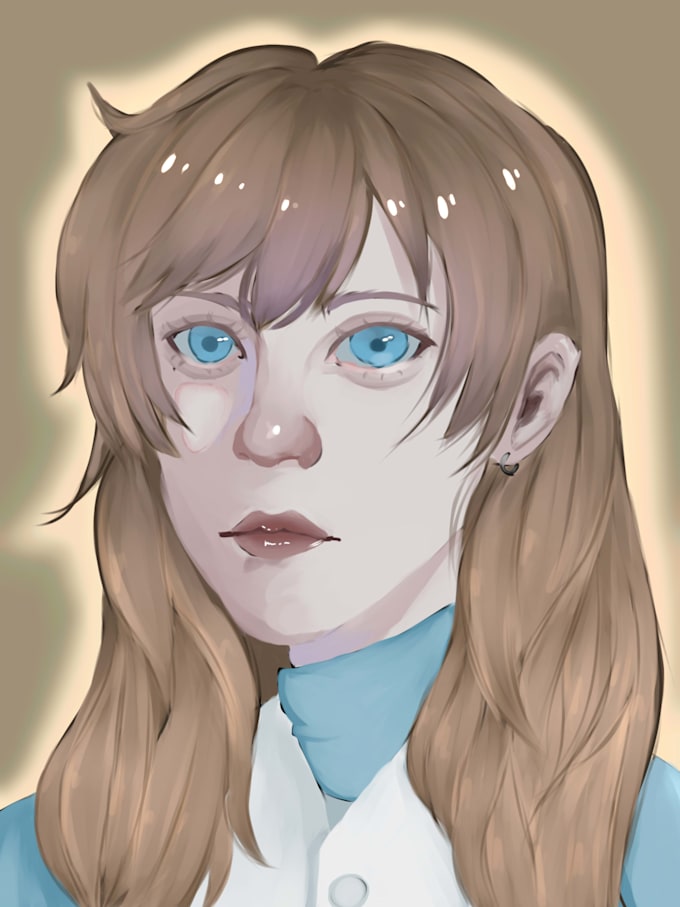 create a digital semirealistic portraits
