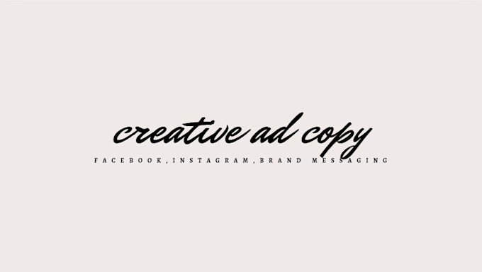 write creative facebook and instagram ad copy for premium brands