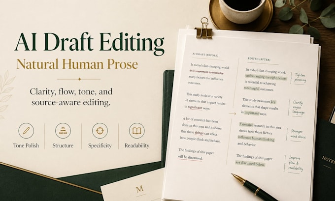 rewrite ai content into natural human prose