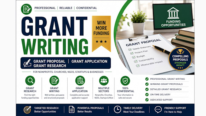 write grant proposal, grant application, and grant research, non profit grant