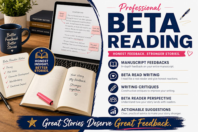 beta read and evaluate your manuscript to deliver honest manuscript assesment