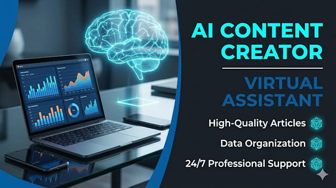 be ai content creator and virtual assistant