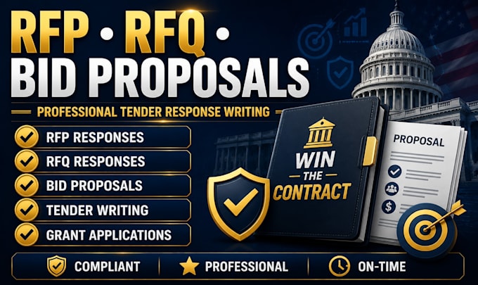 write rfp rfq bid proposal or tender response
