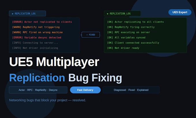 fix ue5 multiplayer replication and networking bugs