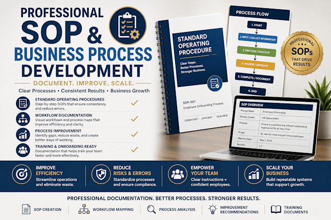 create professional sops and business process documentation