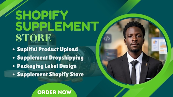 create a shopify supplement store that converts buyers