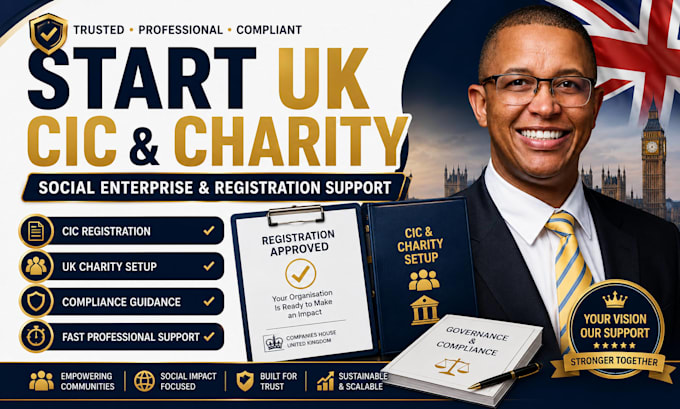 register social enterprise cic and UK charity setup support