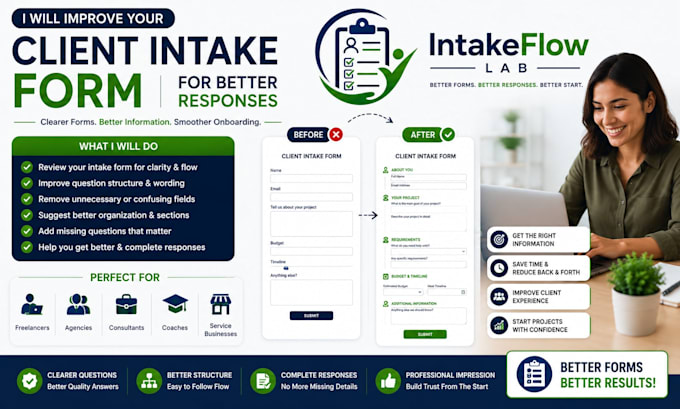 improve your client intake form for better responses