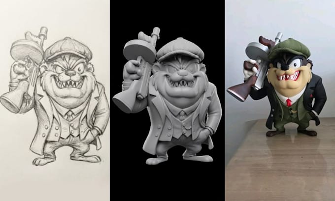 convert 2d image sketch or photo to 3d model stl  3mf file for 3d printing