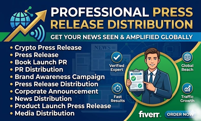do press release distribution for product launch and book launch PR
