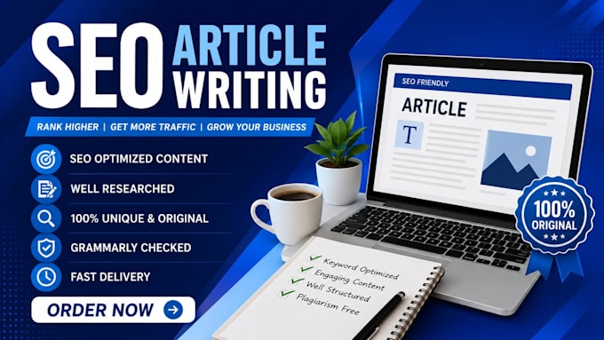 write SEO optimized blog posts and articles that rank on google