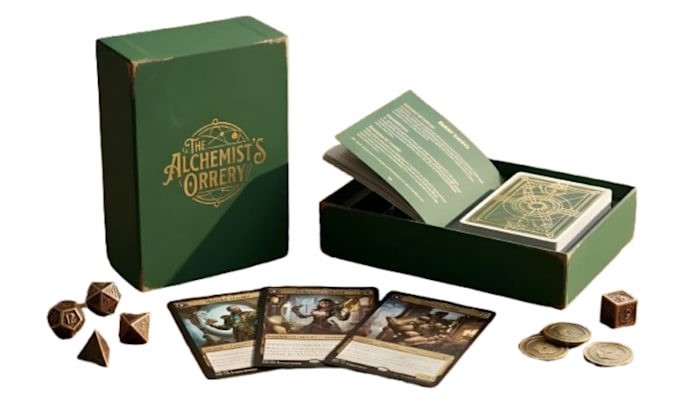 do board game design, card game design, and tabletop game components