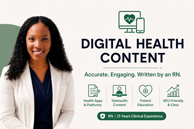 write your digital health blogs and content