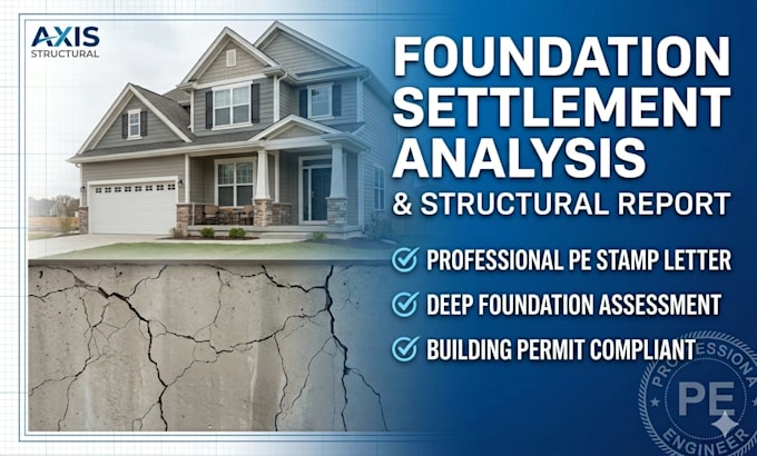 do foundation settlement analysis and structural settlement report