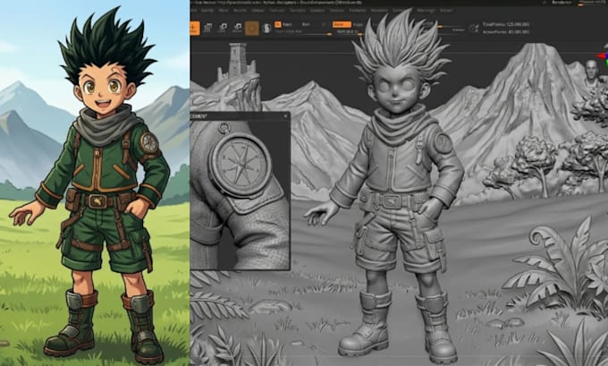 sculpt 3d printable miniatures tabletop figurines action figures poseable models