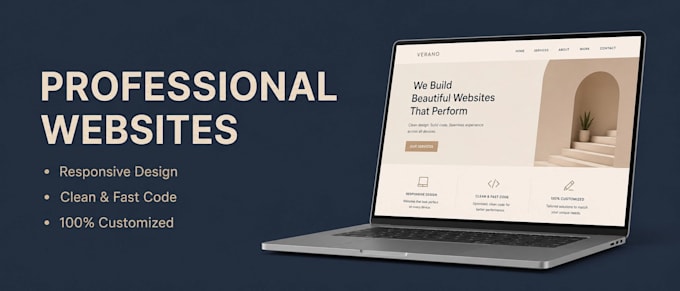 design a modern responsive landing page or front end website