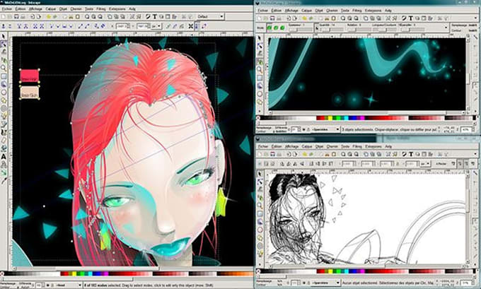 convert raster image to vector using illustrator and inkscape