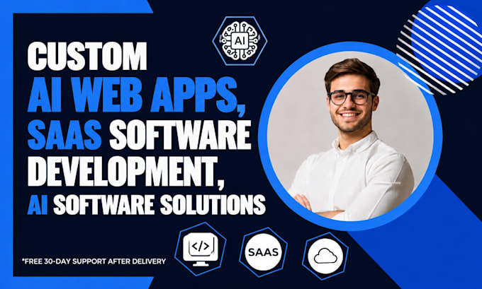 develop custom ai web apps, saas software development, ai software solutions