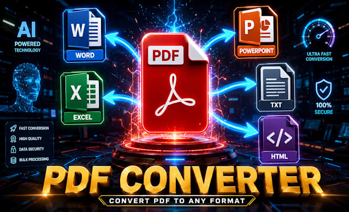 convert PDF to word, excel, powerpoint, text,HTML accurately