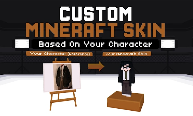 design a custom minecraft skin based on your character