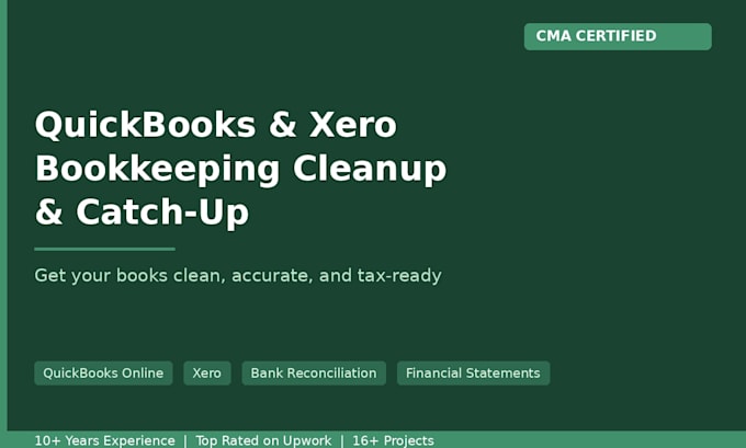 prepare financial statements and reports in quickbooks, xero