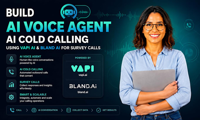 build ai voice agent ai cold calling using vapi ai bland ai for survey calls