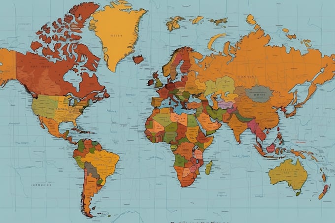 design business vector map of any location