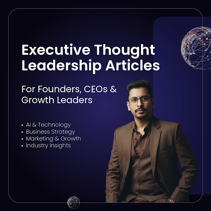 write executive thought leadership articles for founders