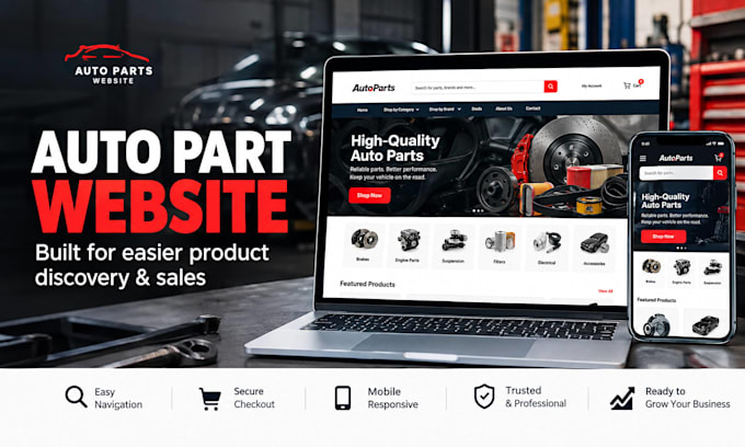 build a high converting auto part website for your store