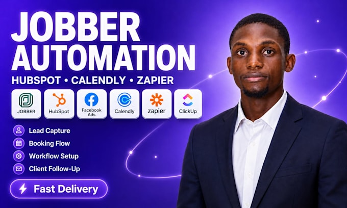 setup jobber hubspot facebook ads calendly zapier clickup asana slack automation