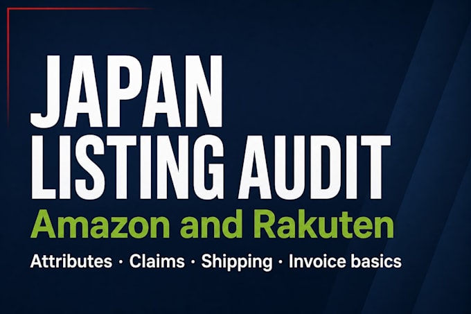 audit your product listing for amazon japan and rakuten